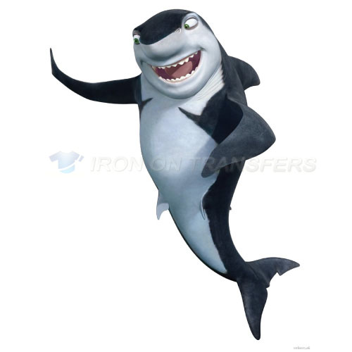 Shark Tale Iron-on Stickers (Heat Transfers)NO.3416